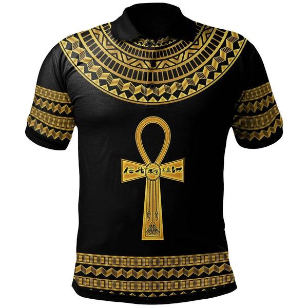 African Ankh Egypt Dropi Polo Shirt