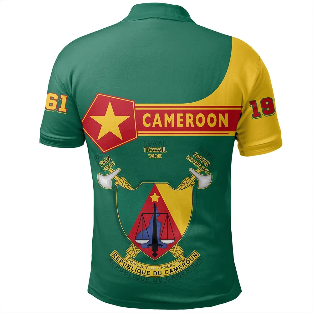 Custom Cameroon Polo Shirt Pentagon Style