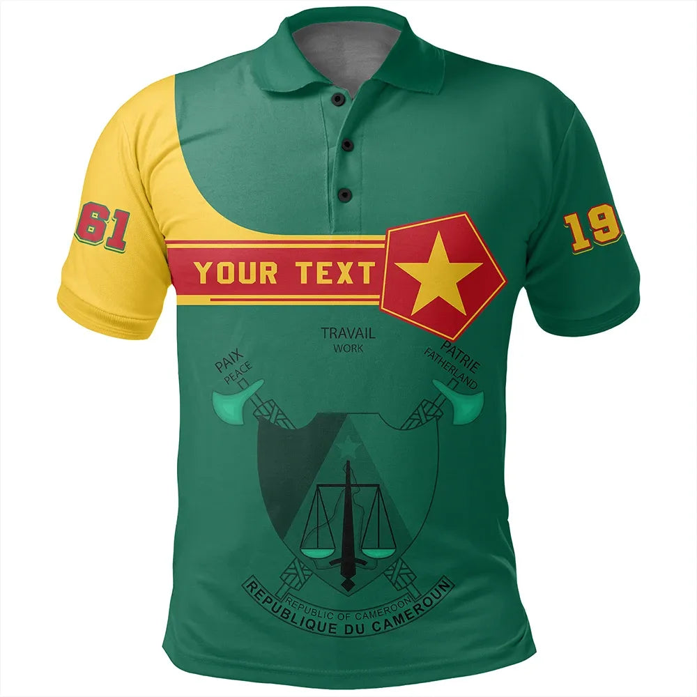 Custom Cameroon Polo Shirt Pentagon Style