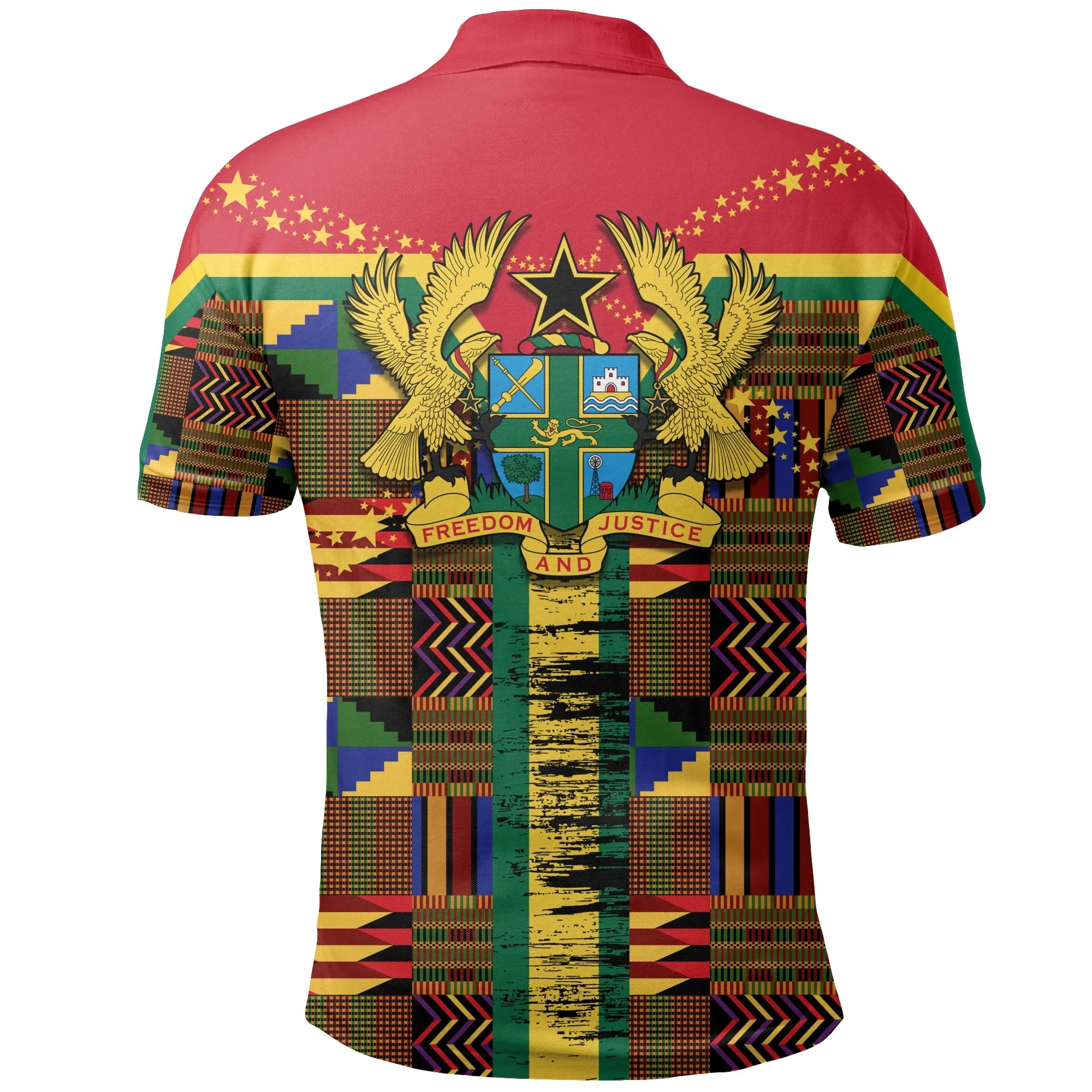 Ghana Kente Style Polo Shirt