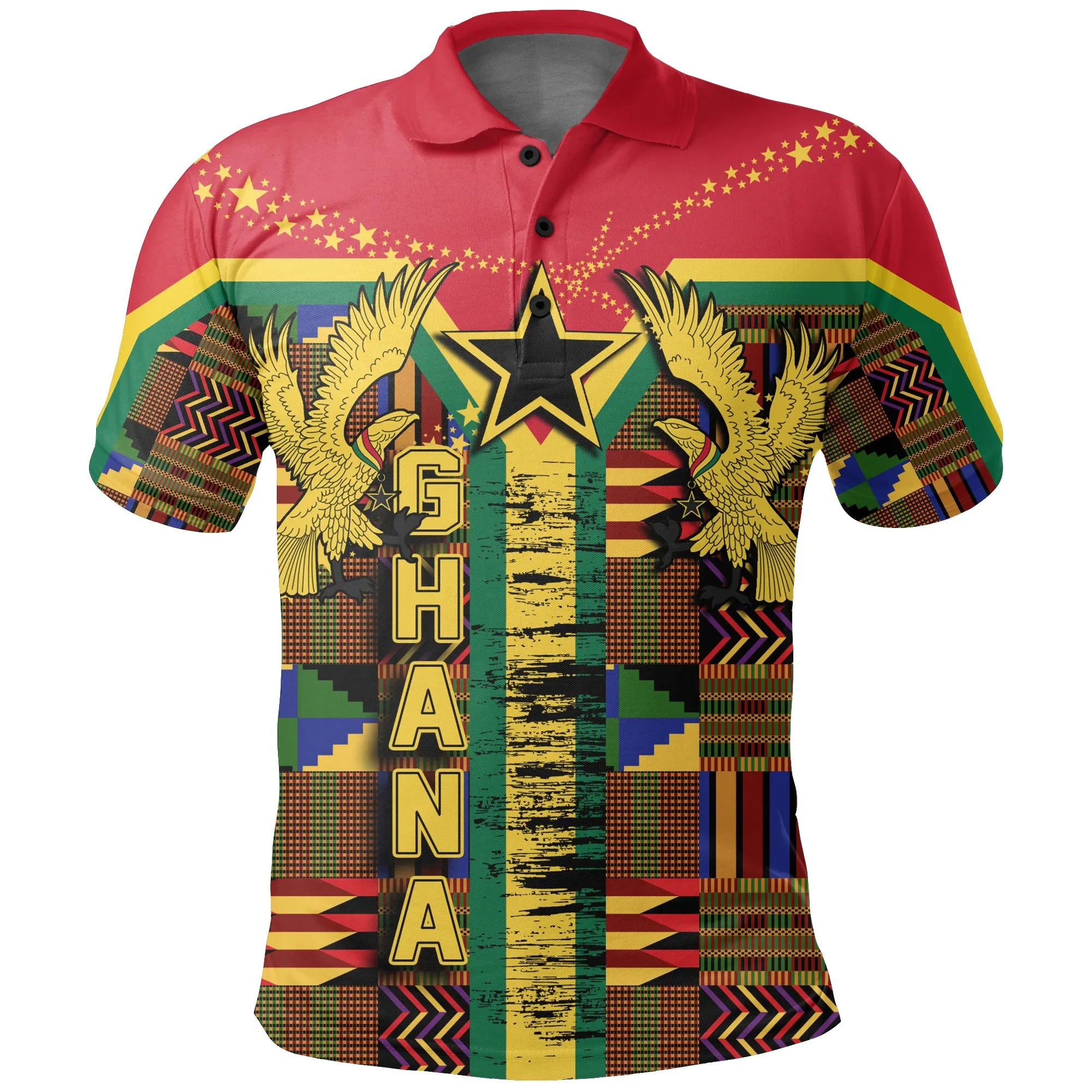 Ghana Kente Style Polo Shirt