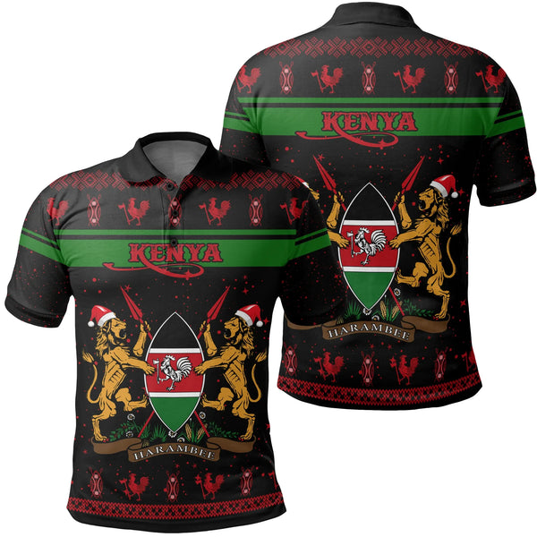 Kenya Christmas Polo Shirt