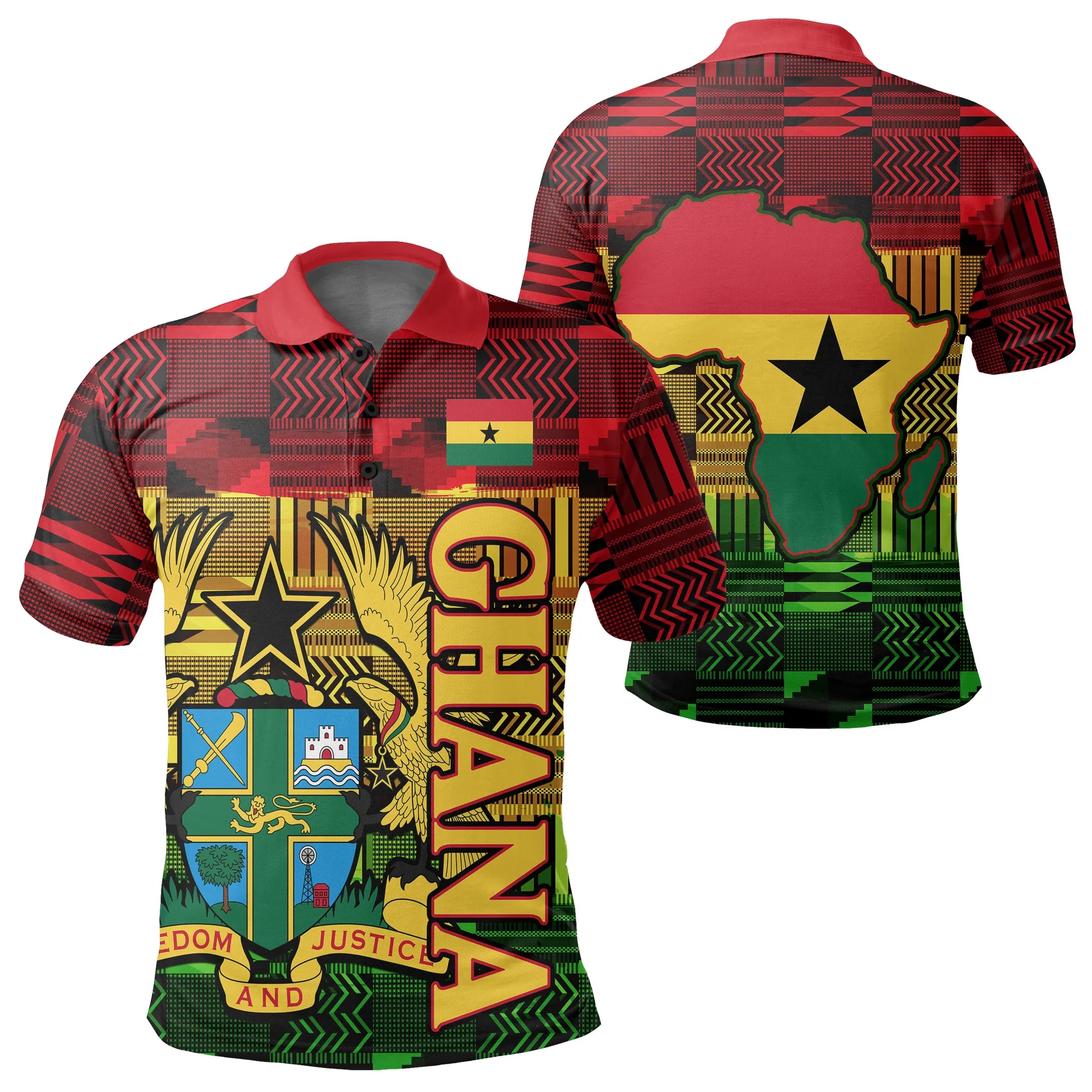 Ghana Kente Polo Shirt