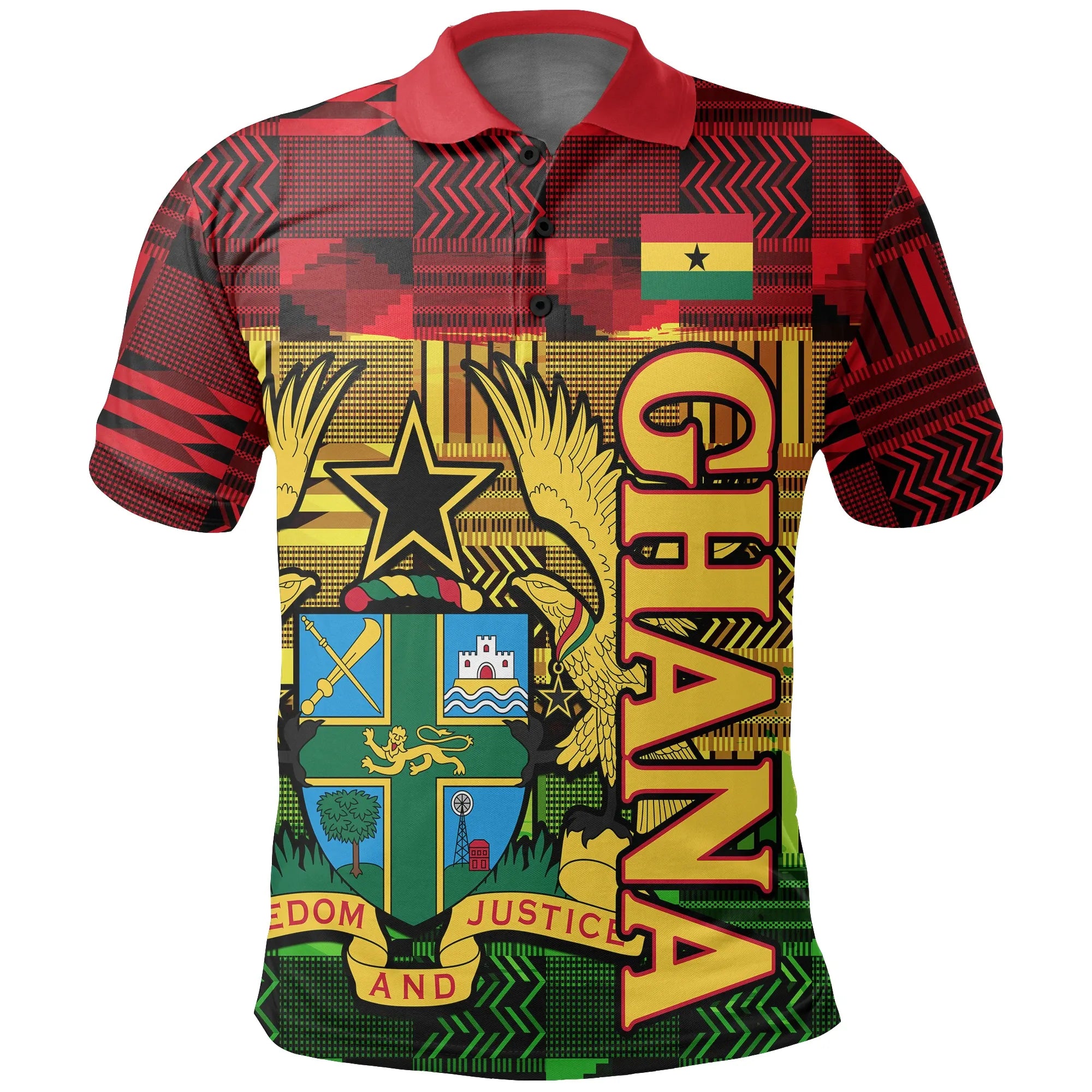 Ghana Kente Polo Shirt