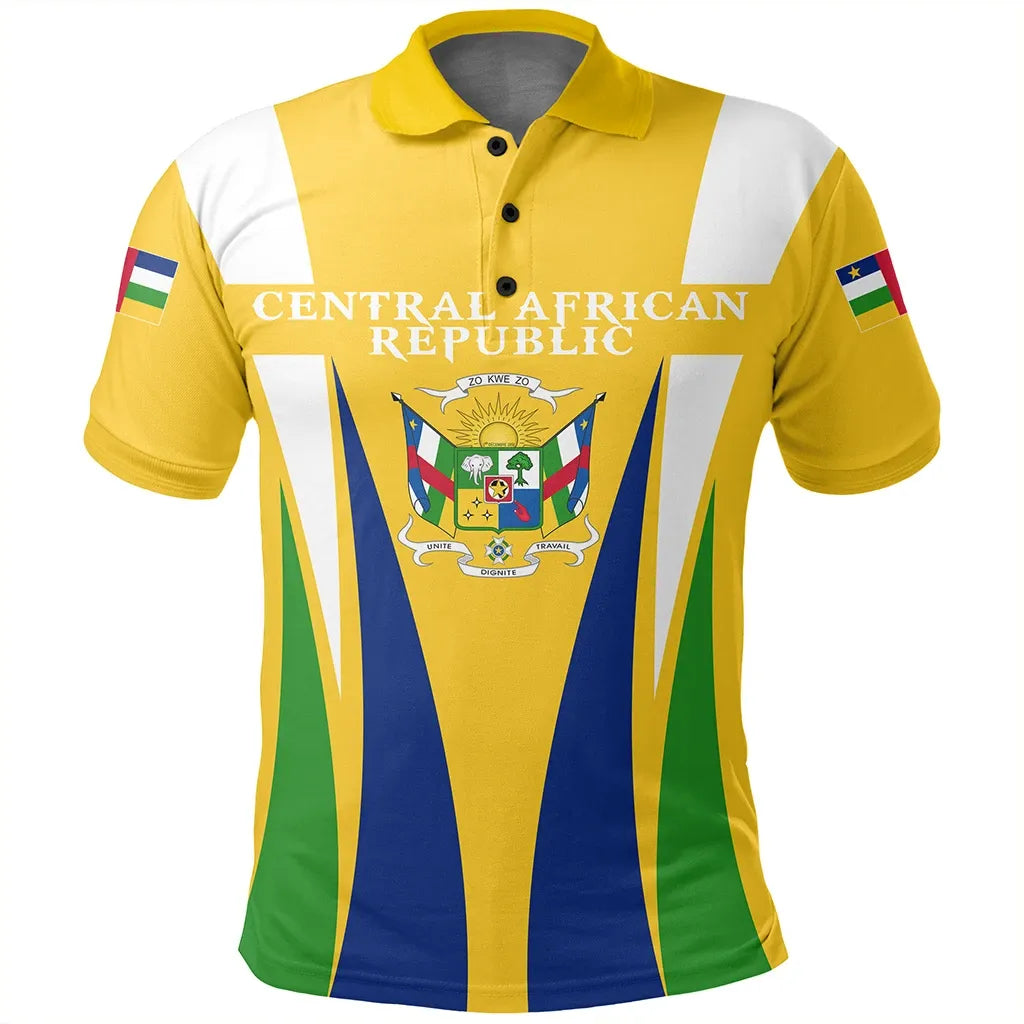 Central African Republic Polo Shirt Apex Style