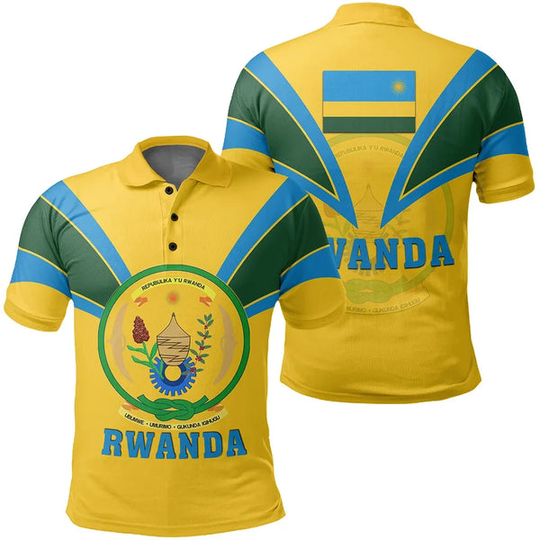 Rwanda Polo Shirt Tusk Style