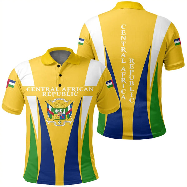 Central African Republic Polo Shirt Apex Style