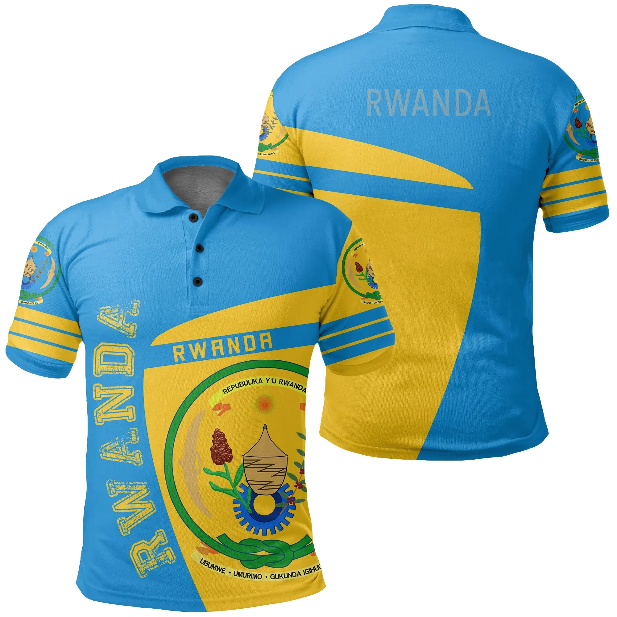 Rwanda Polo Shirt Sport Premium