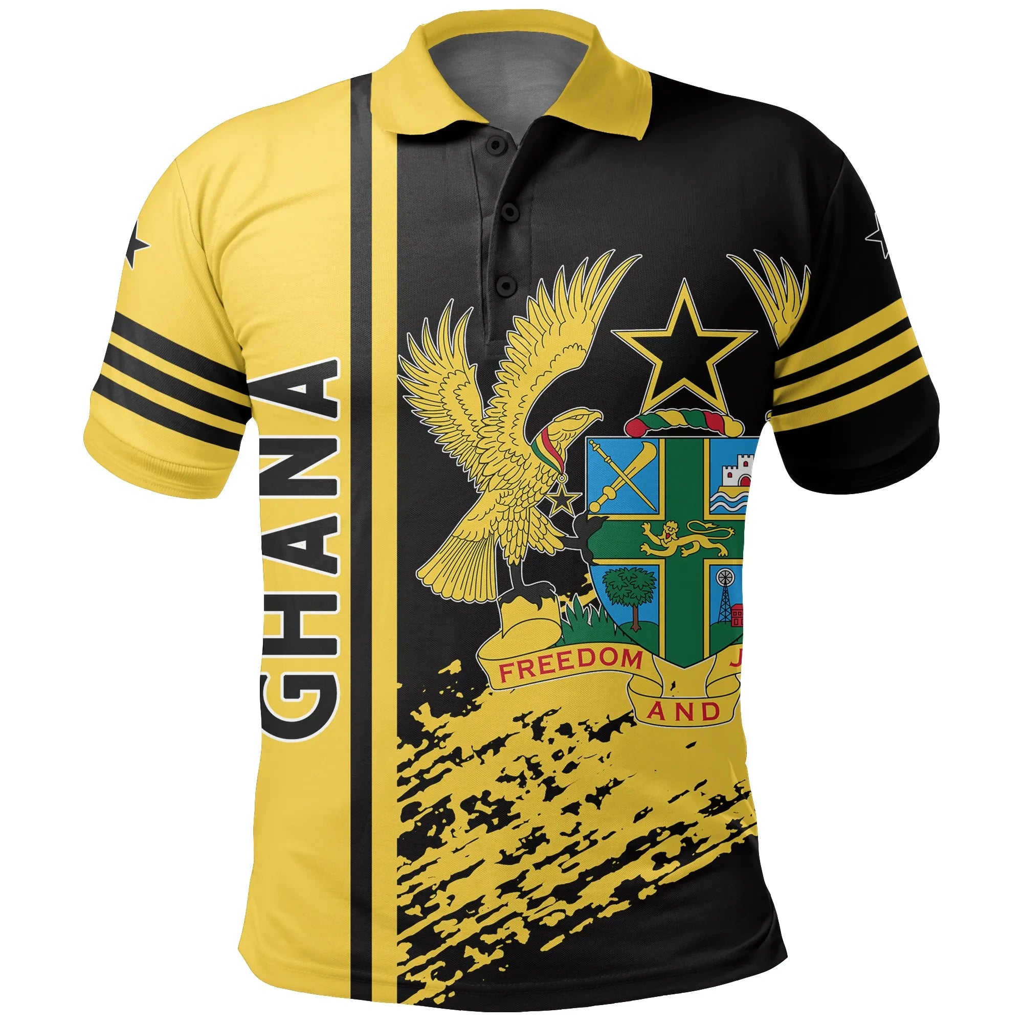 Ghana Quarter Style Polo Shirt