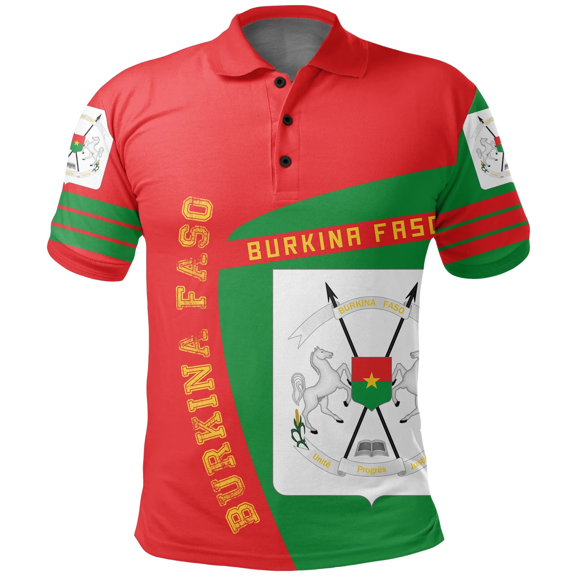 Burkina Faso Polo Shirt Sport Premium