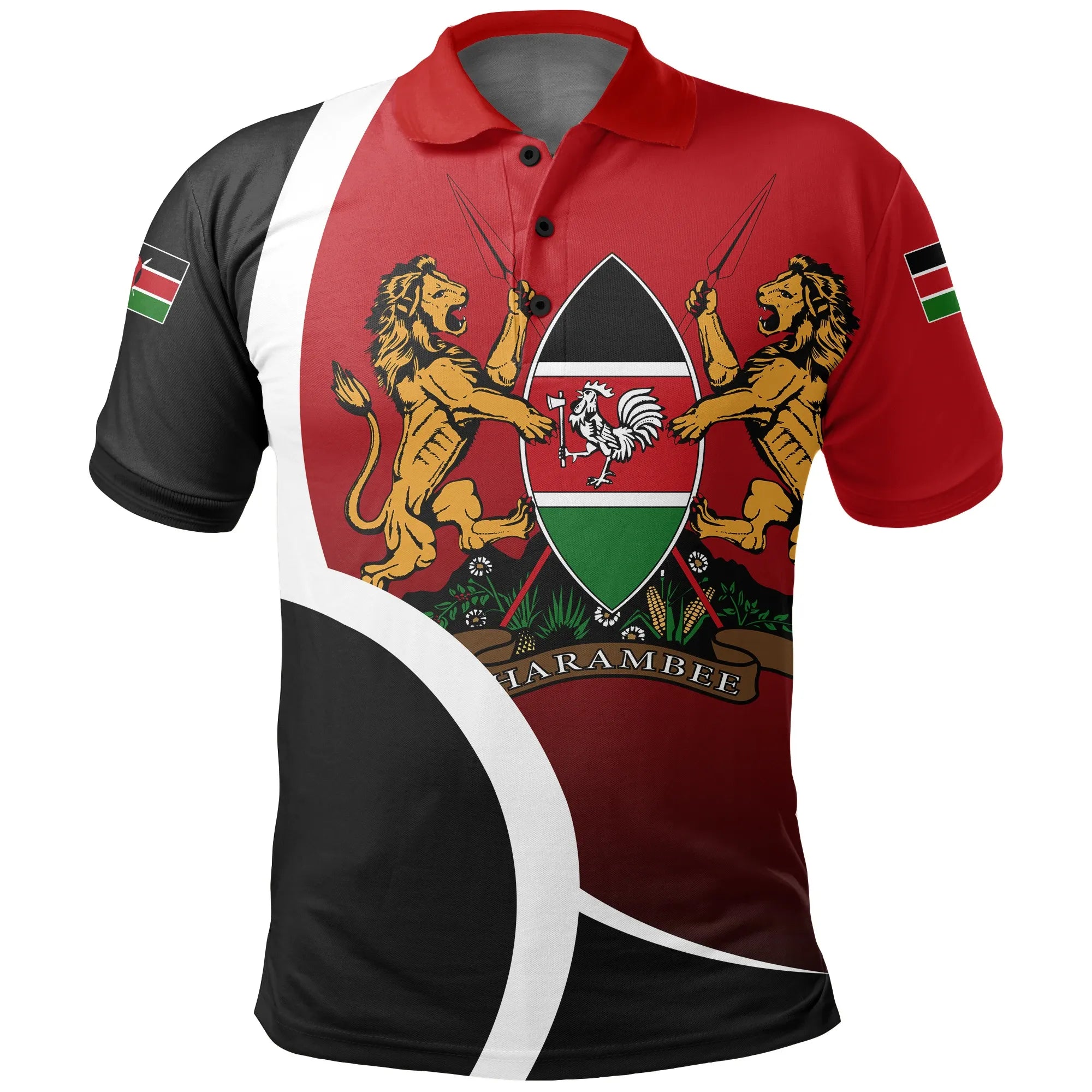 Kenya Half Circle Polo Shirt