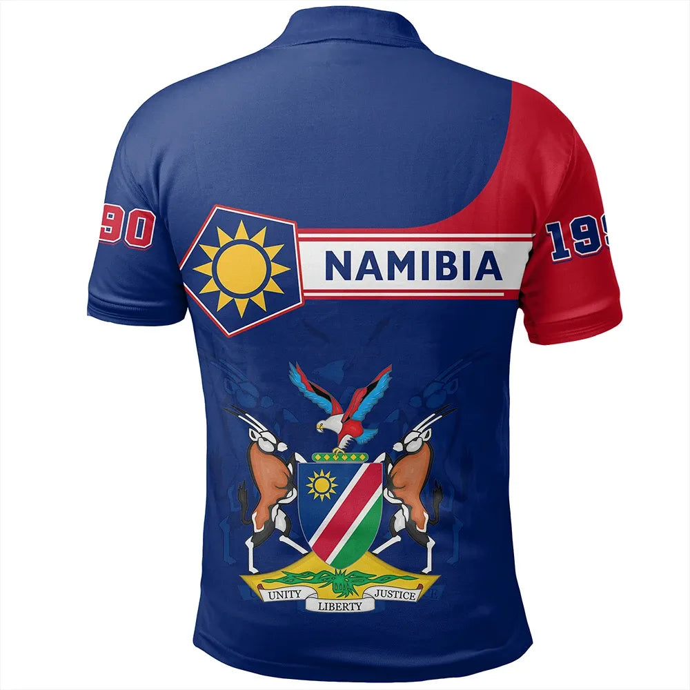 Custom Namibia Polo Shirt Pentagon Style