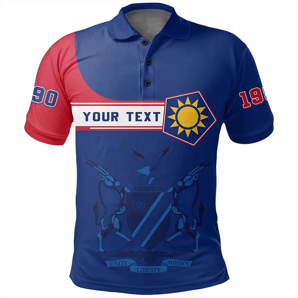 Custom Namibia Polo Shirt Pentagon Style