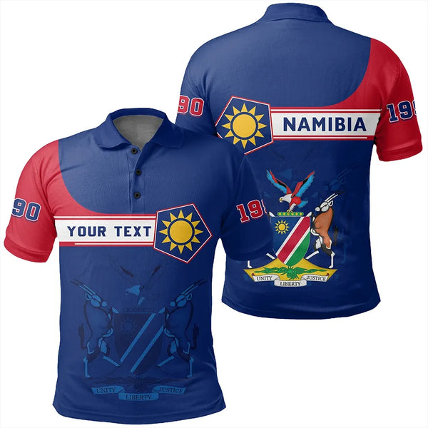 Custom Namibia Polo Shirt Pentagon Style