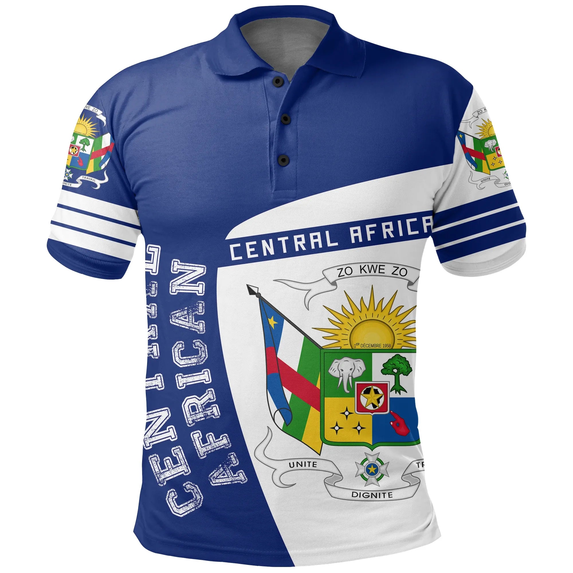 Central African Republic Polo Shirt Sport Premium