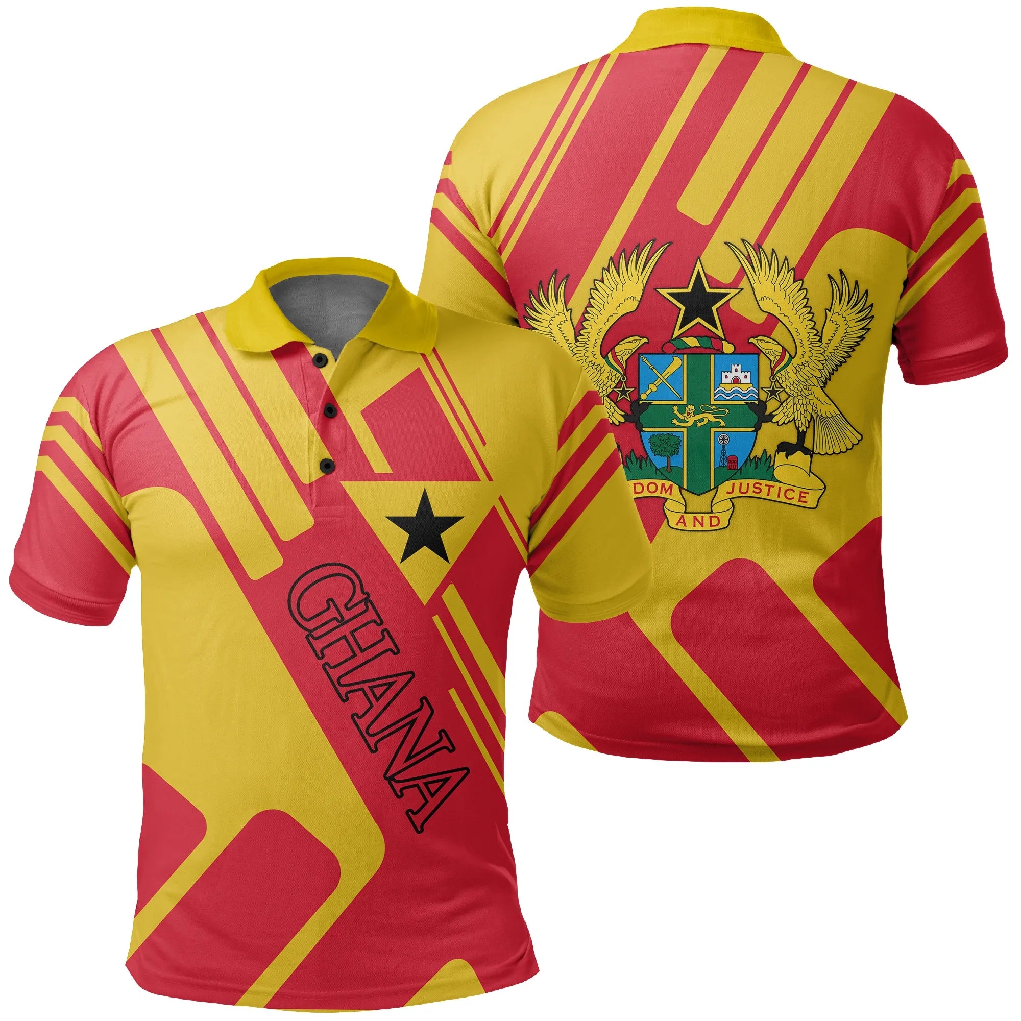 Ghana Polo Shirt Rockie Style