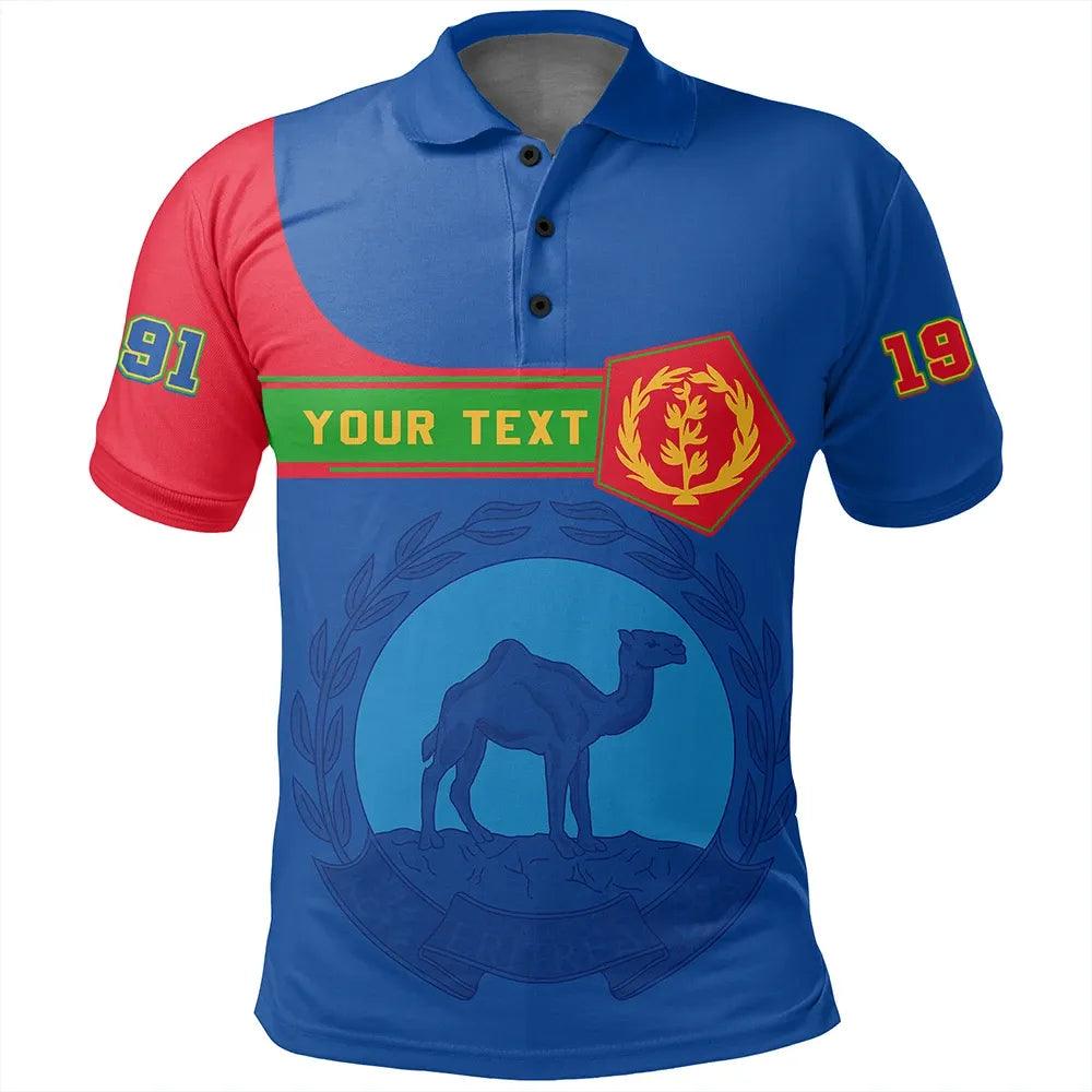 Custom Eritrea Polo Shirt Pentagon Style