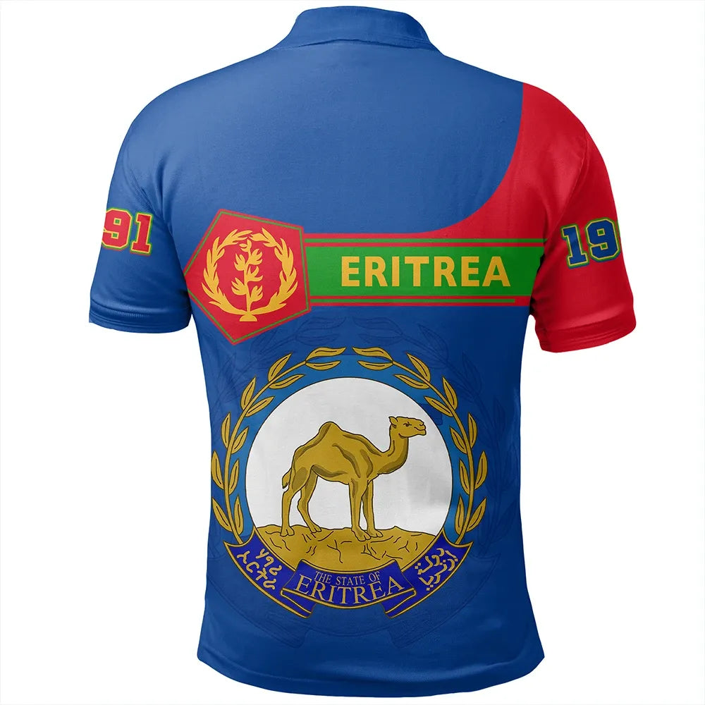 Custom Eritrea Polo Shirt Pentagon Style