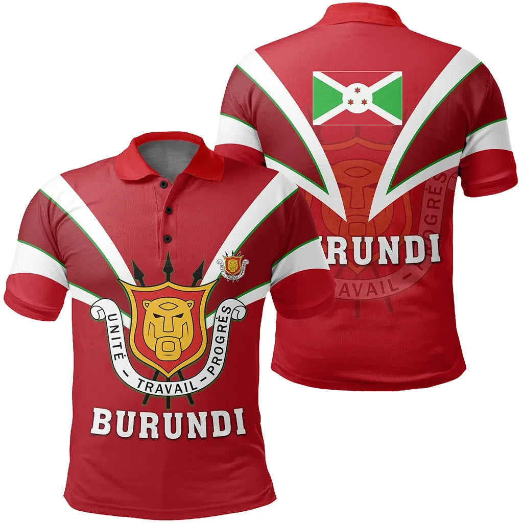 Burundi Polo Shirt Tusk Style