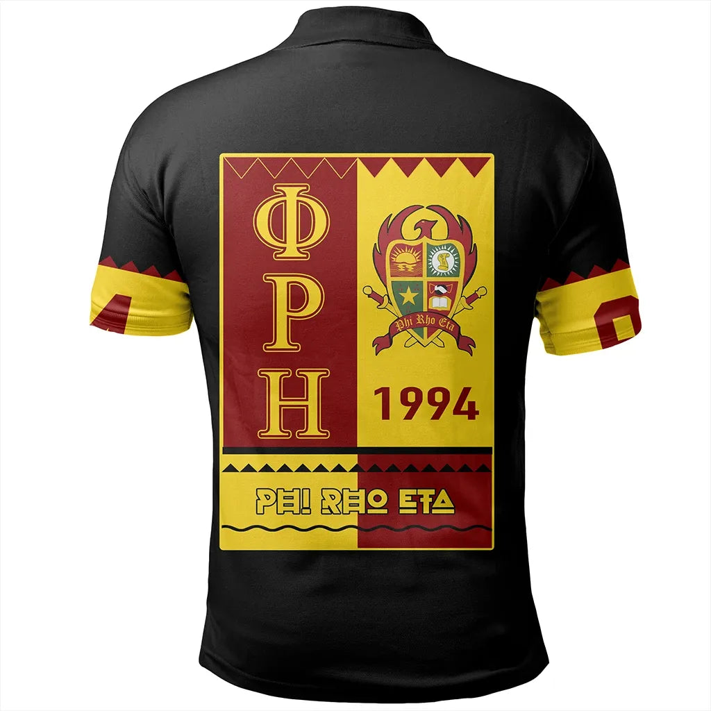 Polo - Phi Rho Eta Black Style Polo Shirt