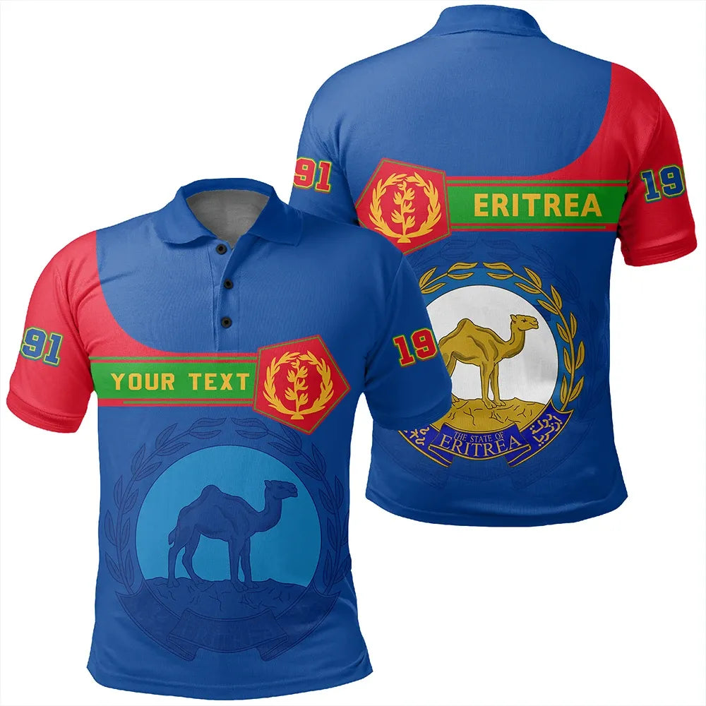 Custom Eritrea Polo Shirt Pentagon Style