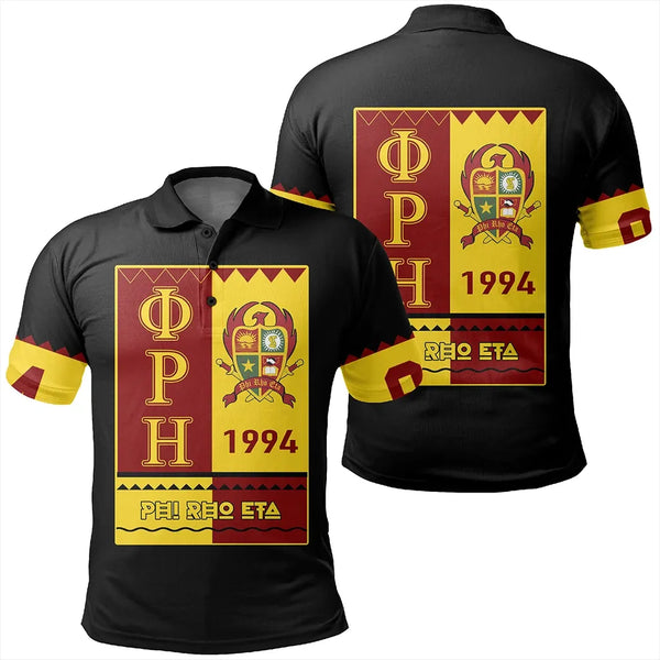 Polo - Phi Rho Eta Black Style Polo Shirt