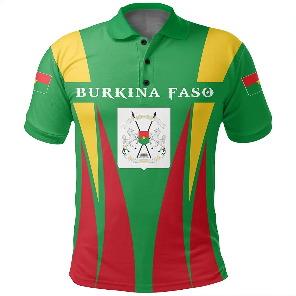 Burkina Faso Polo Shirt Apex Style