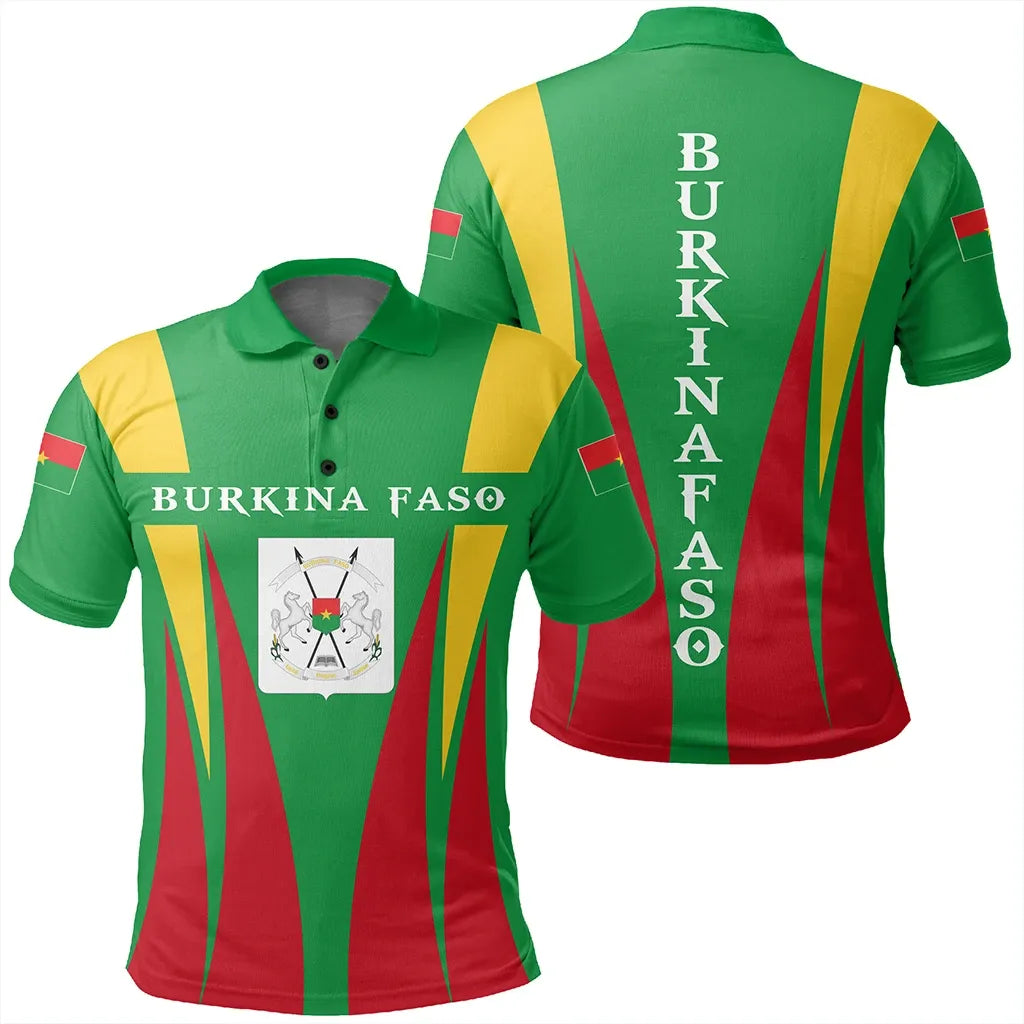 Burkina Faso Polo Shirt Apex Style