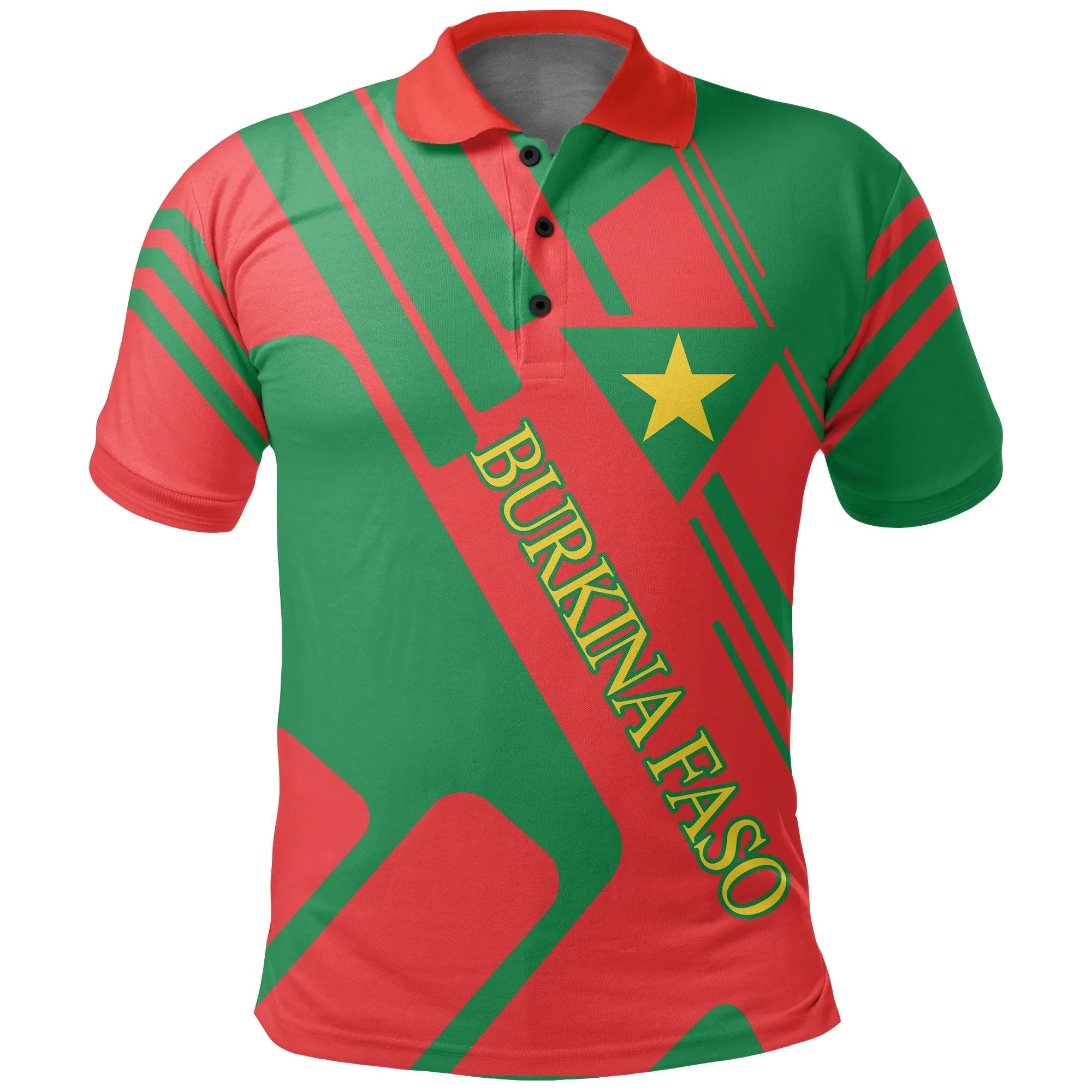 Burkina Faso Polo Shirt Rockie Style