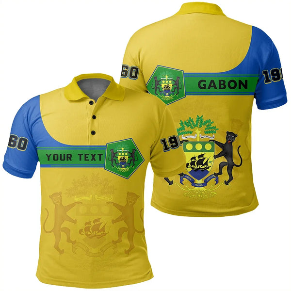 Custom Gabon Polo Shirt Pentagon Style