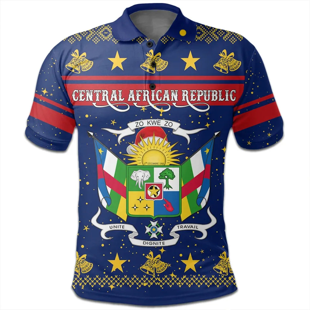 Central African Republic Polo Shirt Christmas