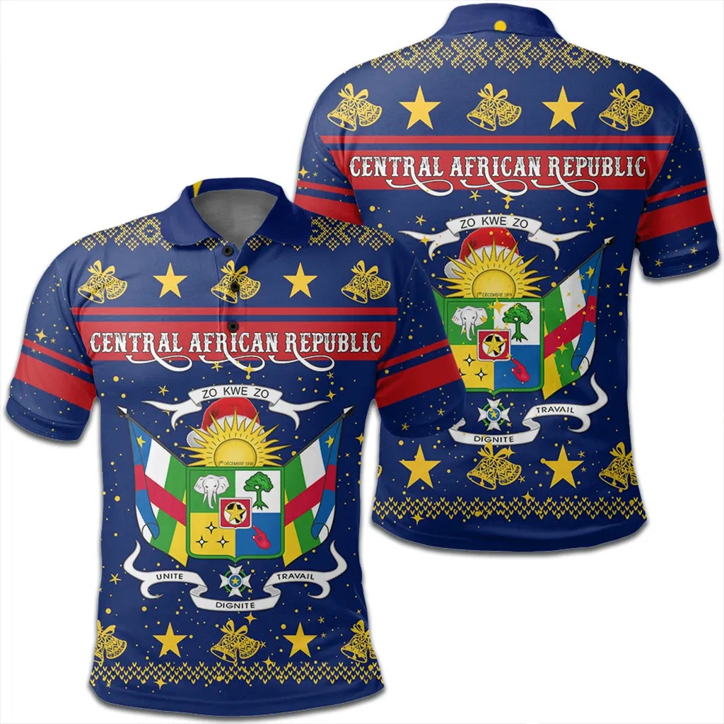 Central African Republic Polo Shirt Christmas