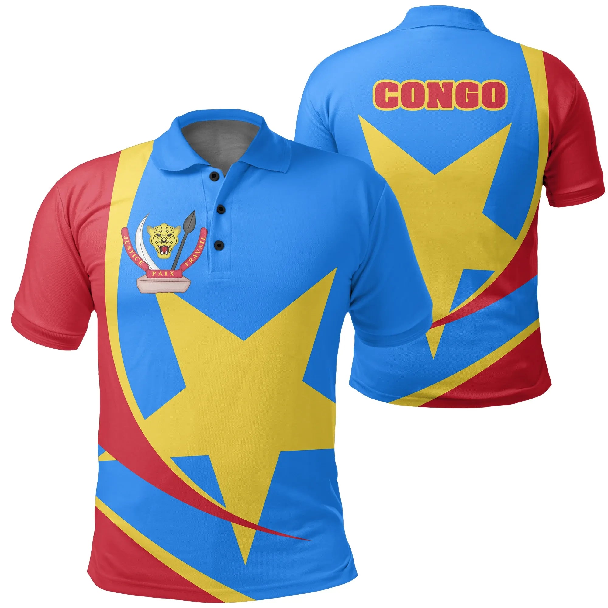 Democratic Republic of the Congo Arch Style Polo Shirt