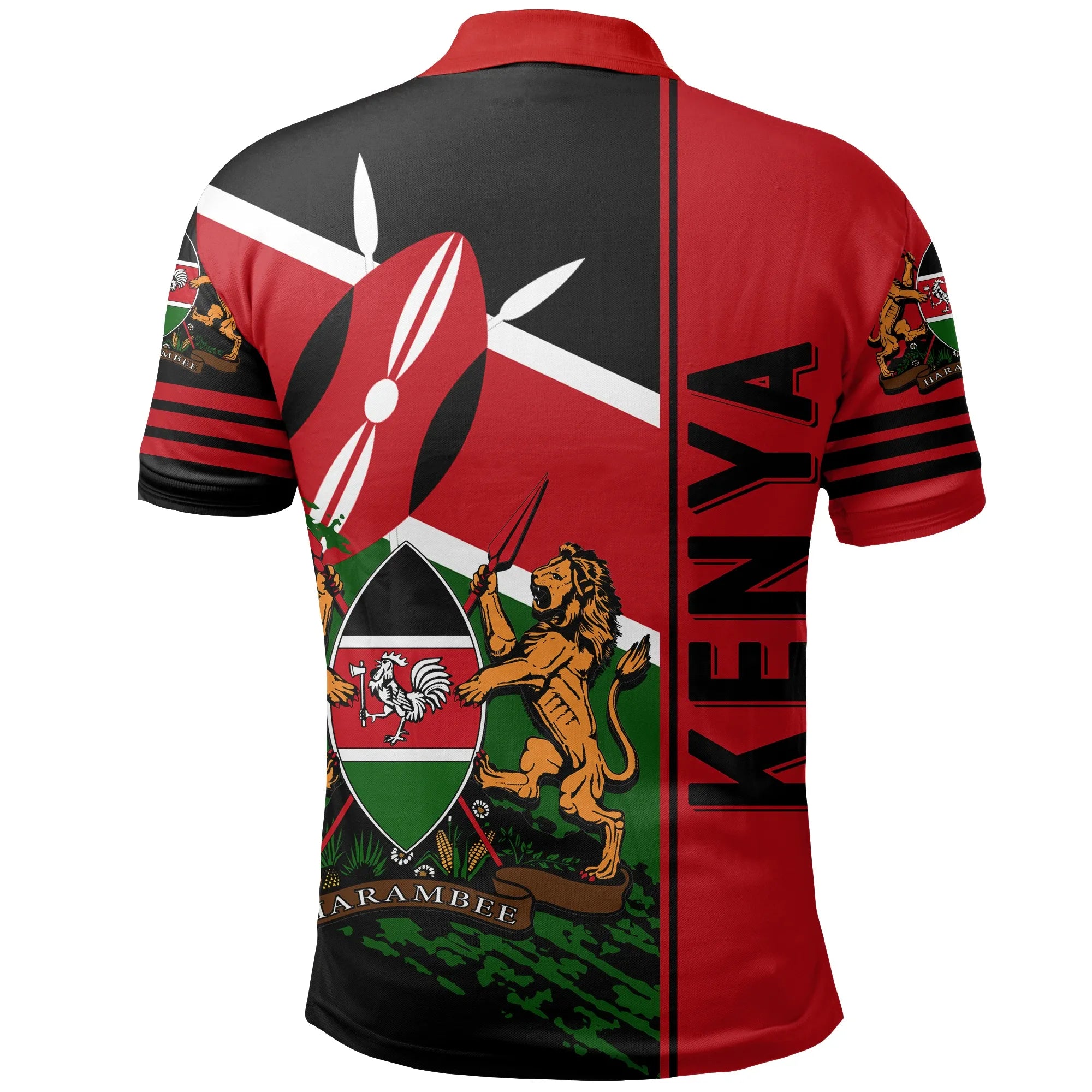 Kenya Polo Shirt Quarter Style