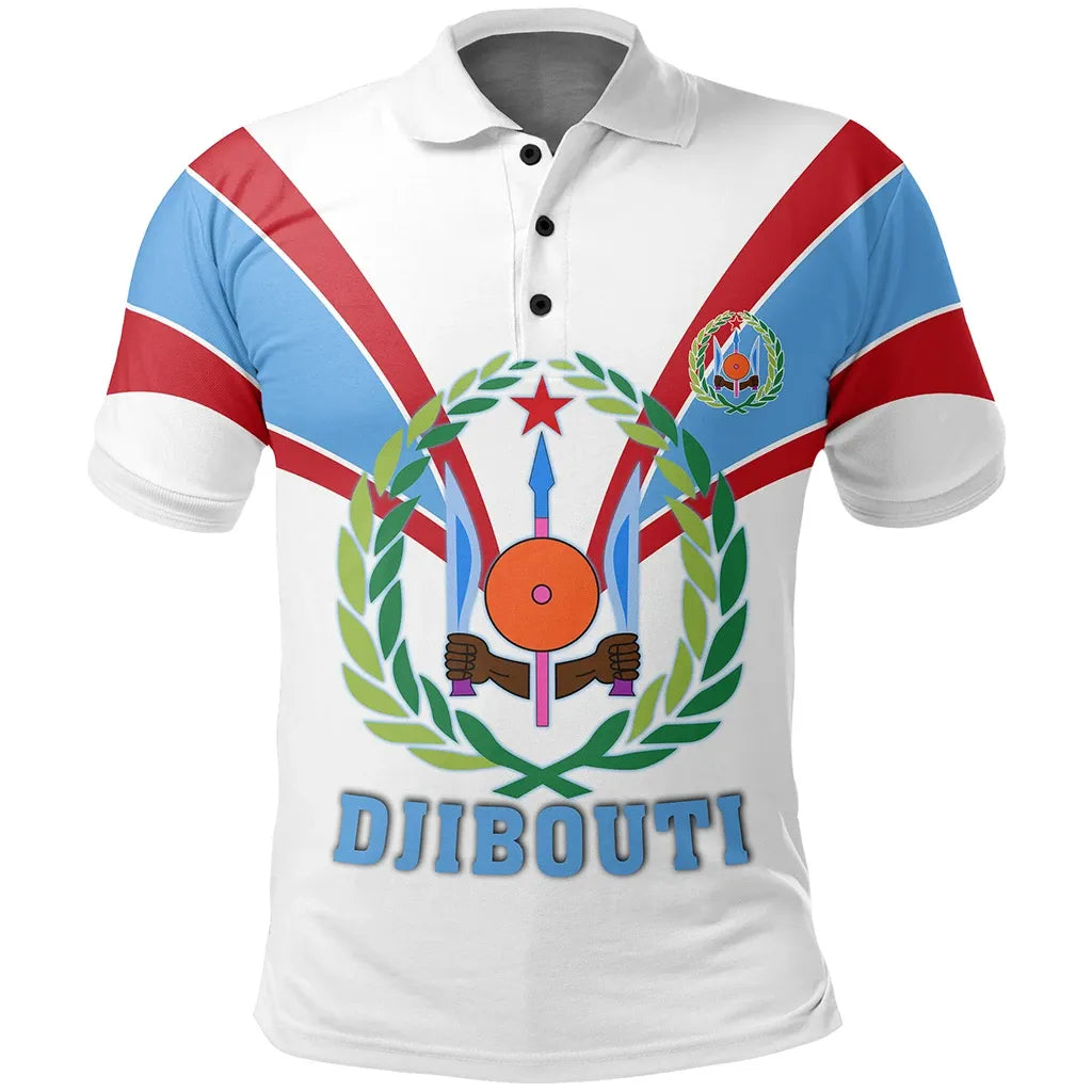 Djibouti Polo Shirt Tusk Style