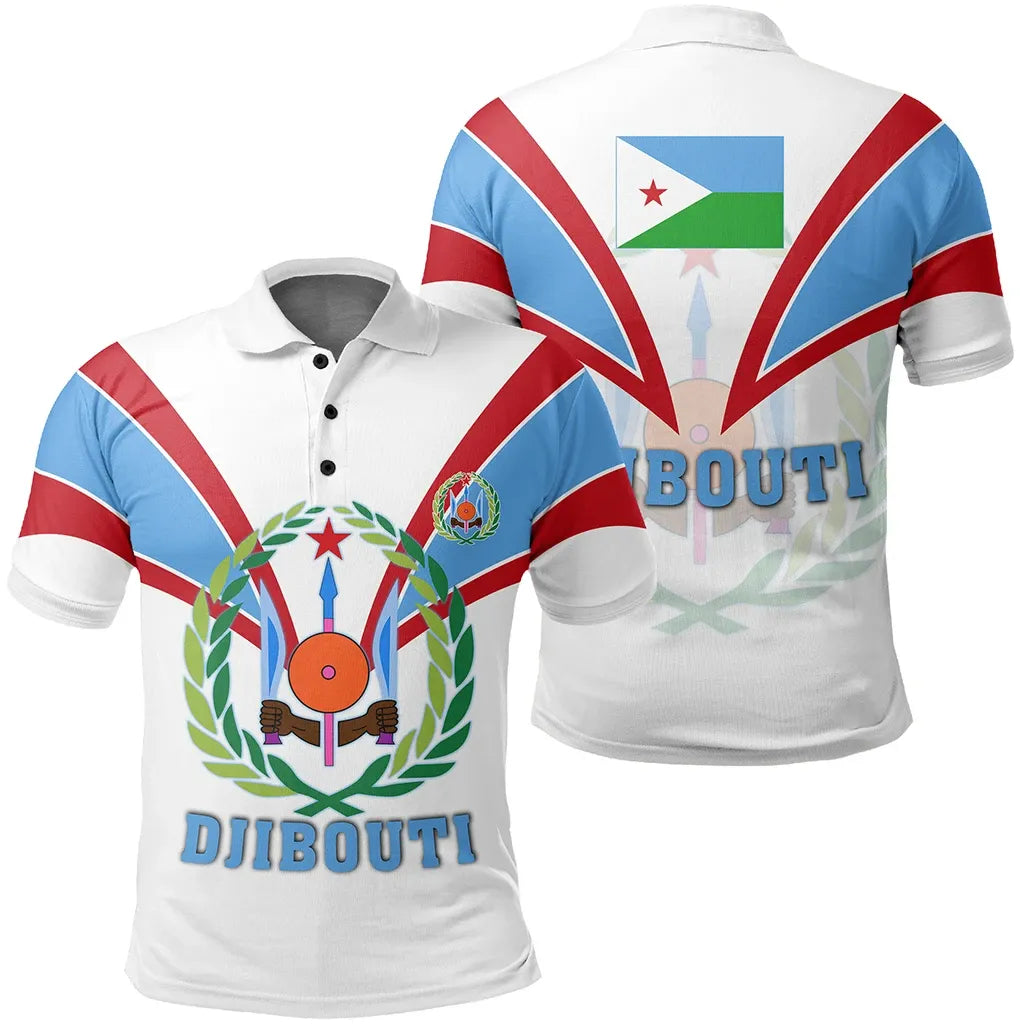 Djibouti Polo Shirt Tusk Style