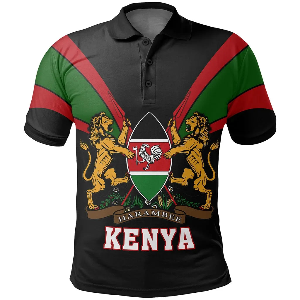 Kenya Polo Shirt Tusk Style