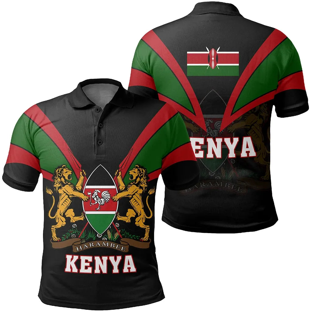 Kenya Polo Shirt Tusk Style