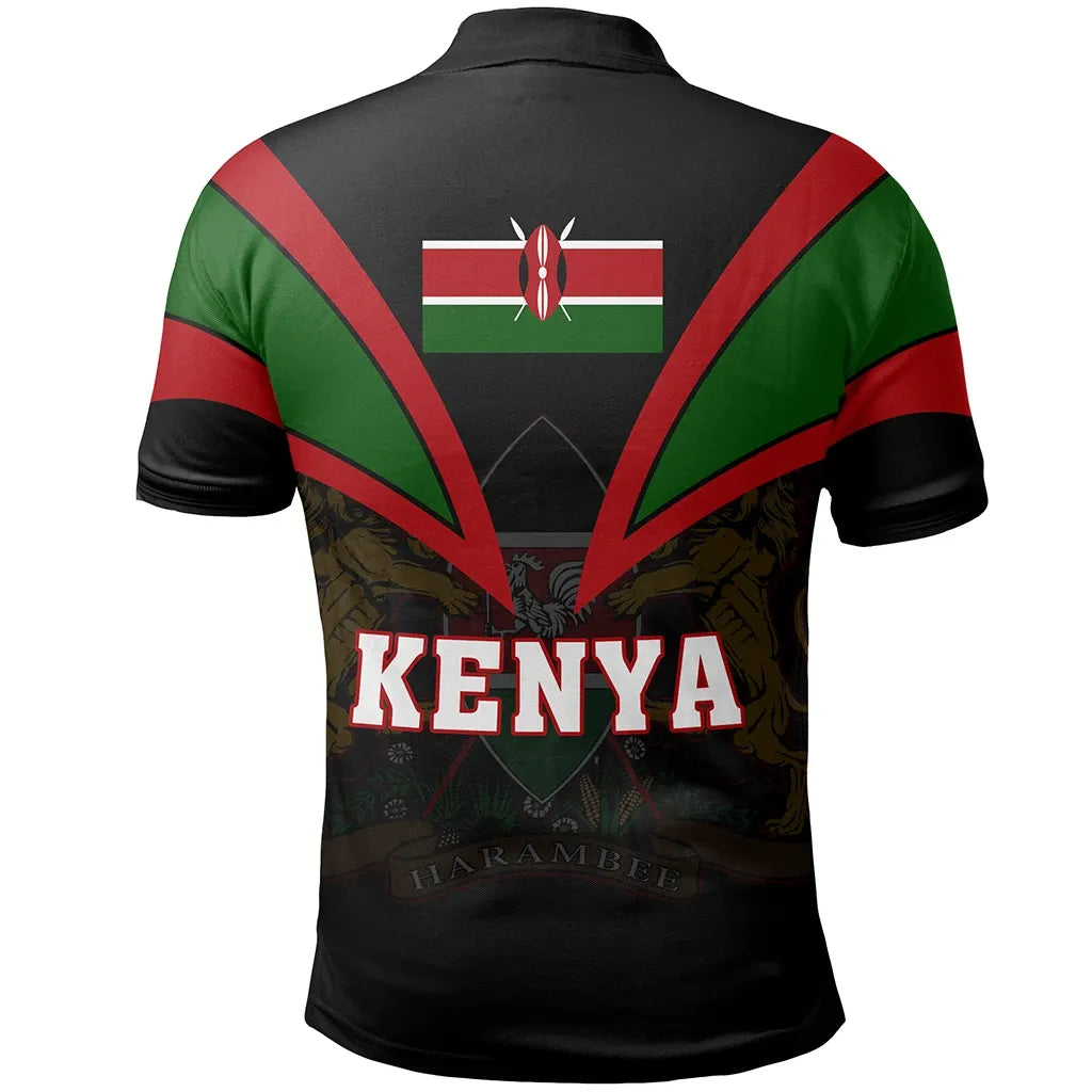 Kenya Polo Shirt Tusk Style