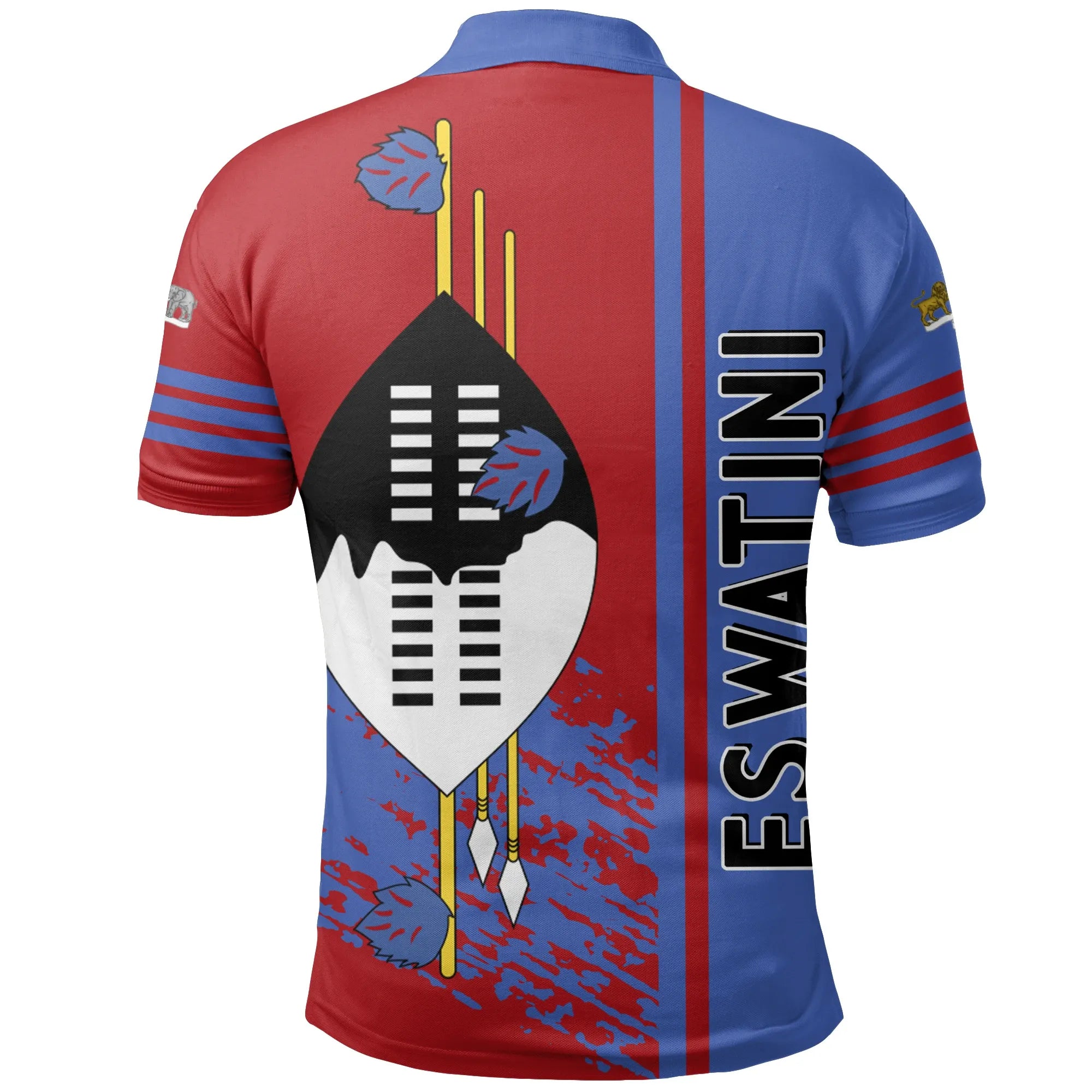 Eswatini Quarter Style Polo Shirt