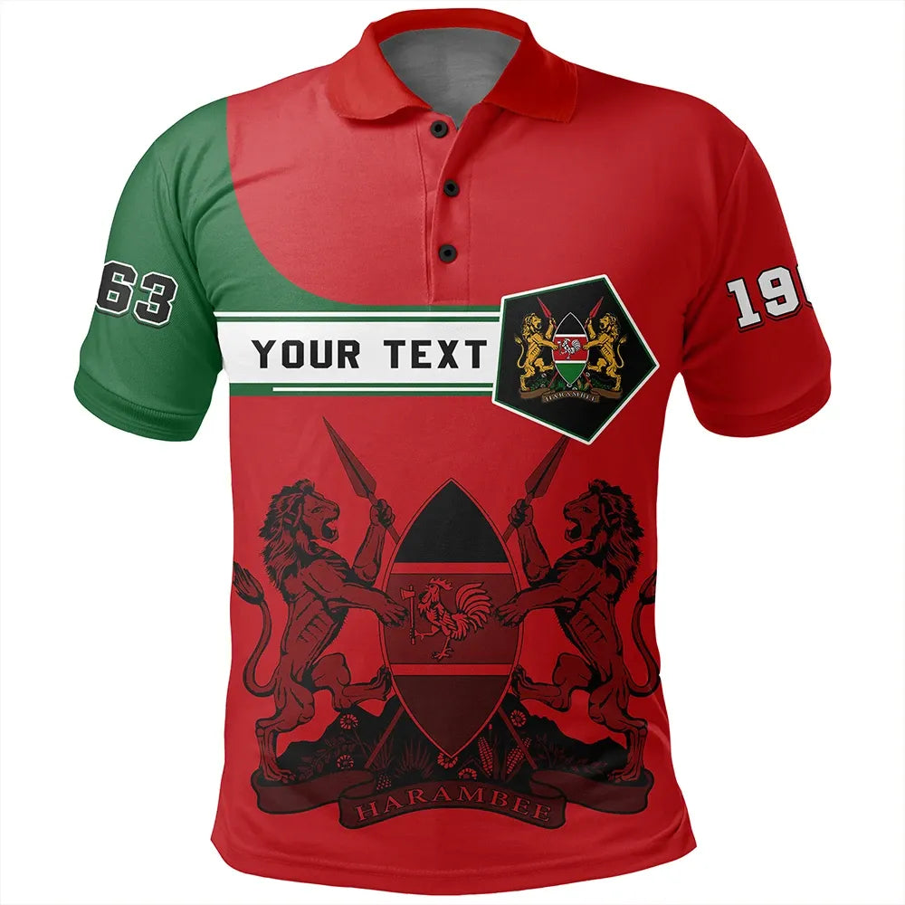 Custom Kenya Polo Shirt Pentagon Style