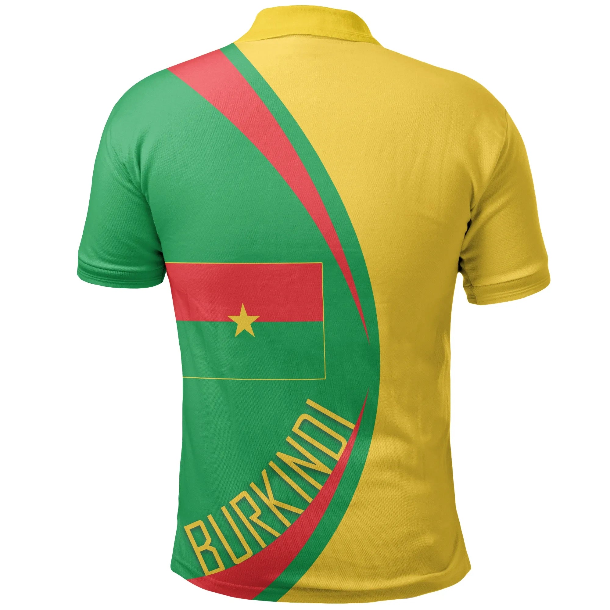 Burkina Faso Pride Burkindi Polo Shirt - Circle Style