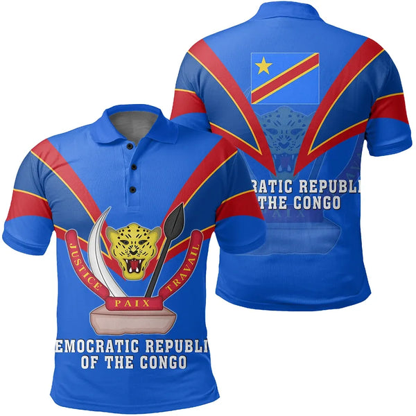 Democratic Republic of the Congo Polo Shirt Tusk Style