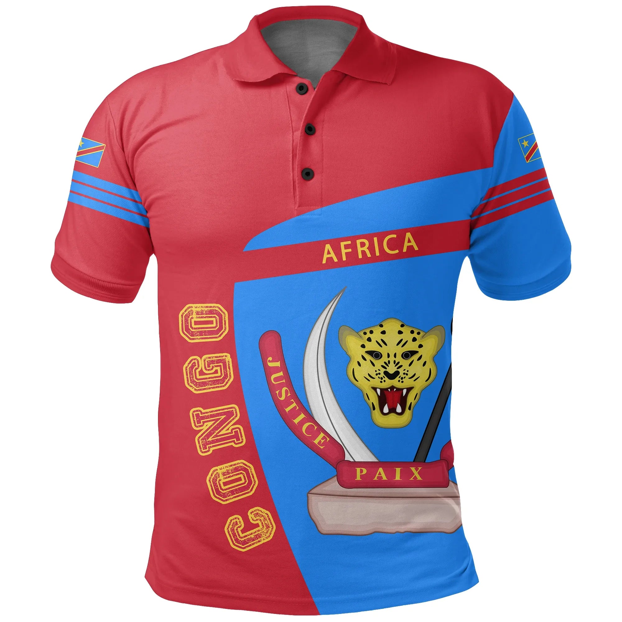 Democratic Republic of the Congo Sport Style Polo Shirt