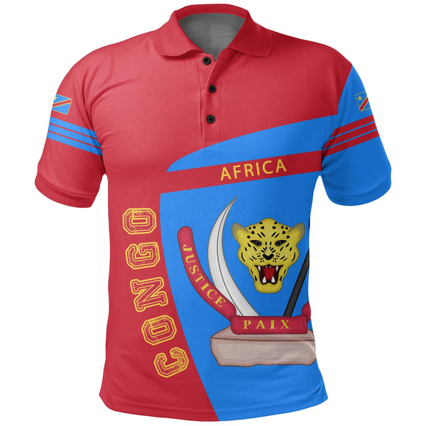 Democratic Republic of the Congo Sport Style Polo Shirt