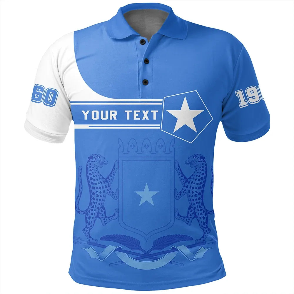 Custom Somalia Polo Shirt Pentagon Style