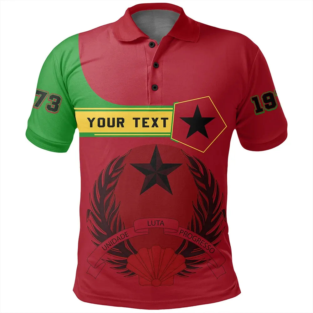 Custom Guinea-Bissau Polo Shirt Pentagon Style