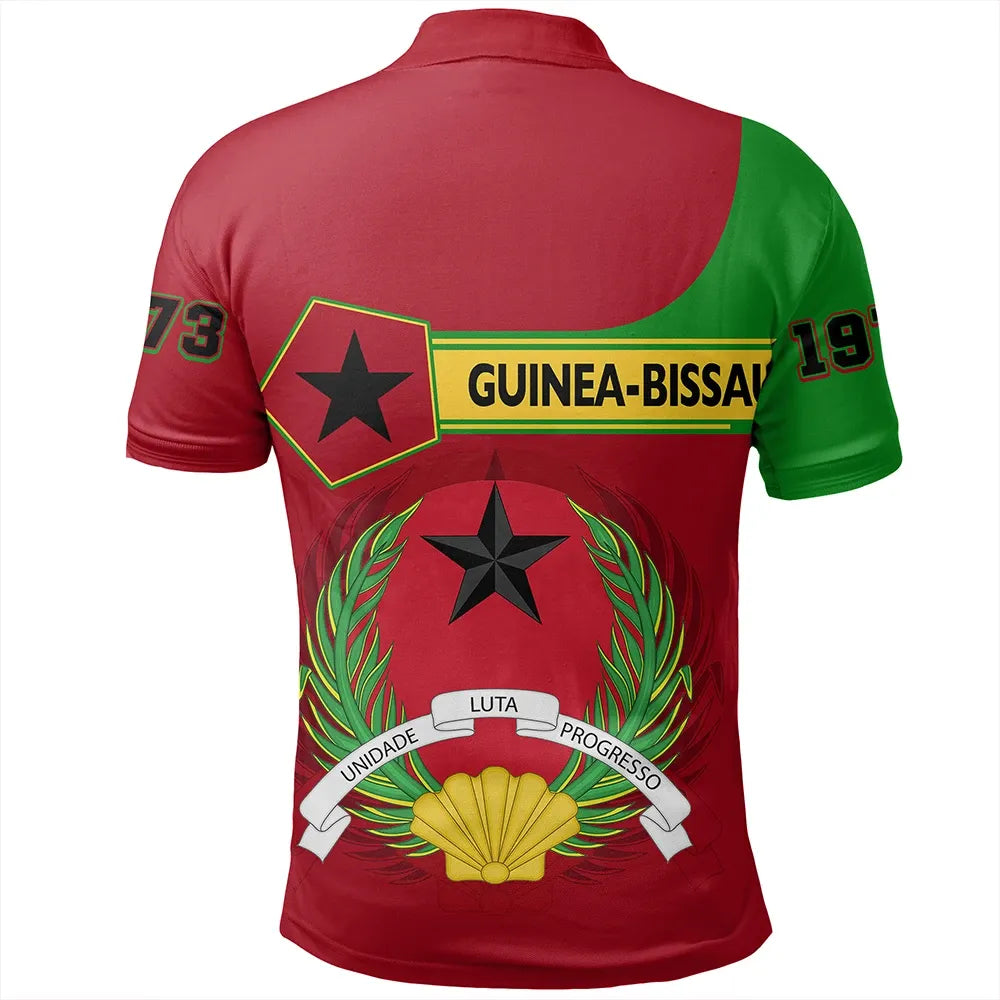 Custom Guinea-Bissau Polo Shirt Pentagon Style