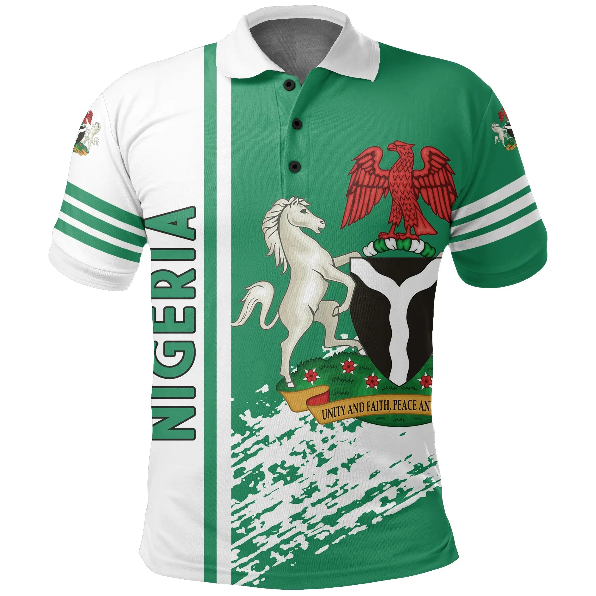 Nigeria Quarter Style Polo Shirt