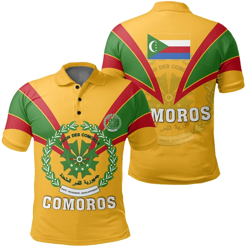 Comoros Polo Shirt Tusk Style